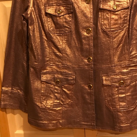 New DG2 by Diane Gilman Shimmering Copper Utility Jacket - Picture 4 of 8